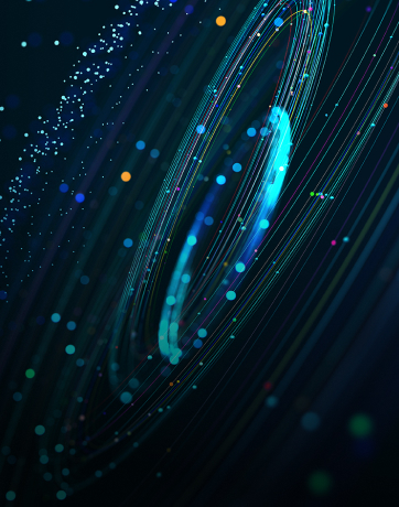 banner featuring an abstract depiction of data-driven insights and business opportunities