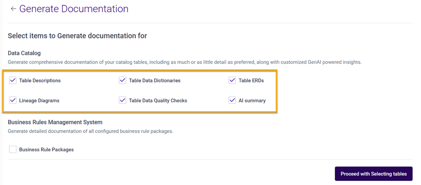 Fig. 7 - Auto Documentation in Data Catalog